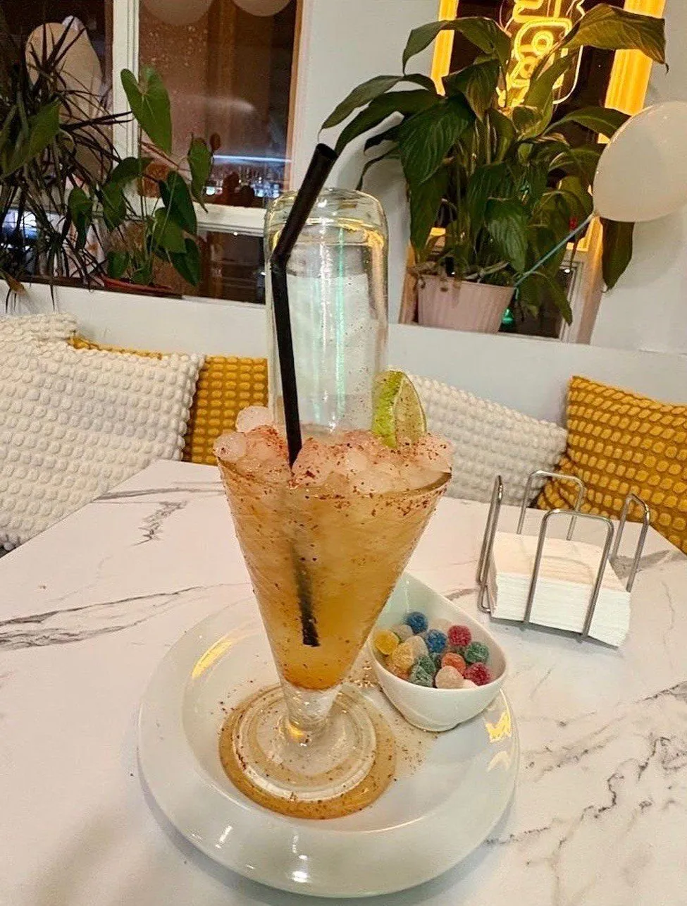 Cóctel con helado